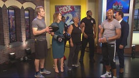 The crew from the Nine gets into boxing
