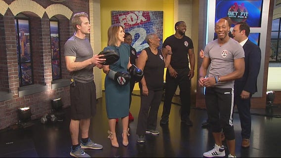 The crew from the Nine gets into boxing