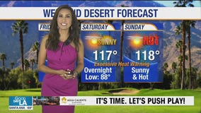 Weekend desert forecast for July 10-12
