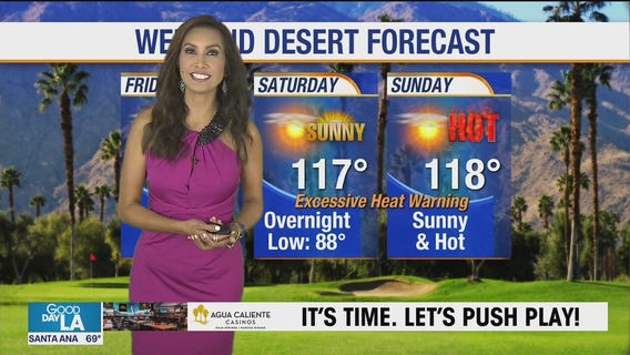 Weekend desert forecast for July 10-12