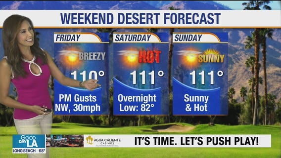 Weekend desert forecast