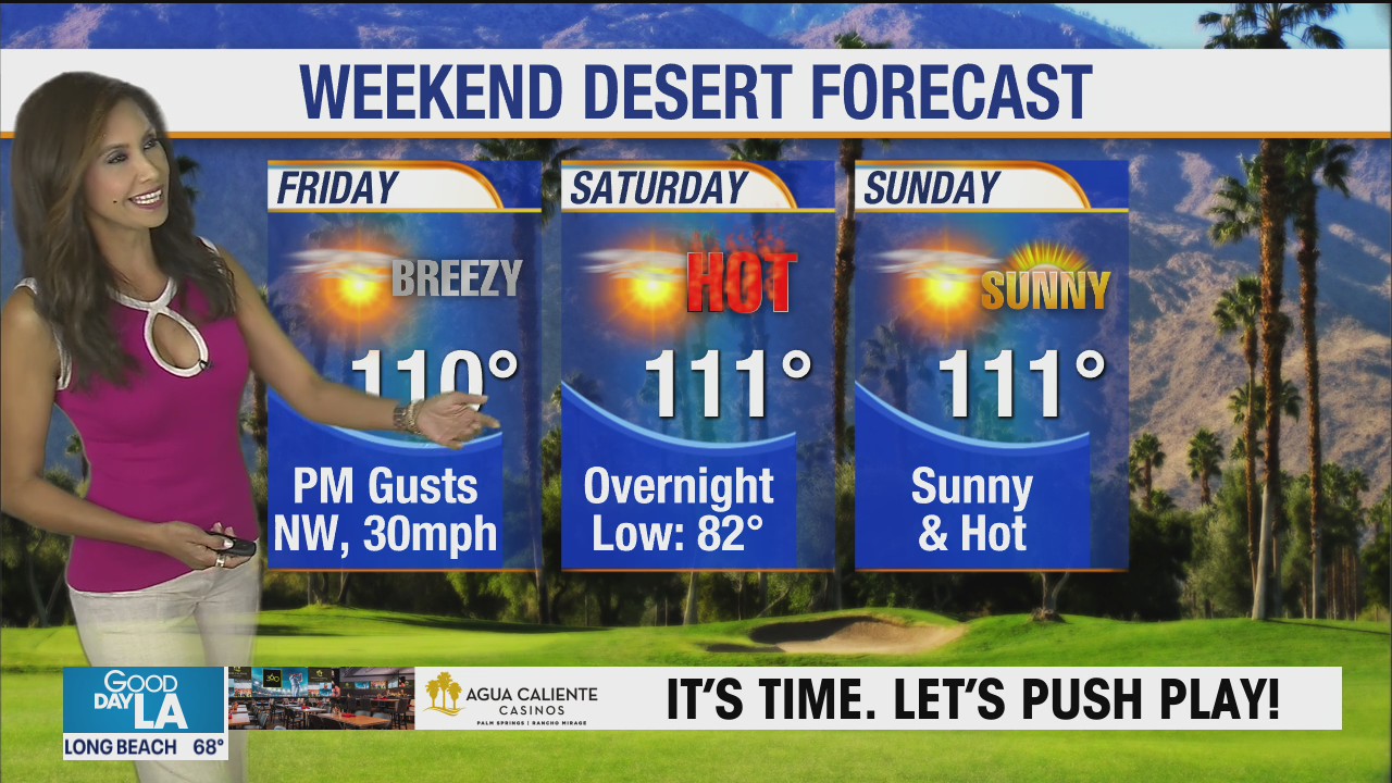 Weekend desert forecast