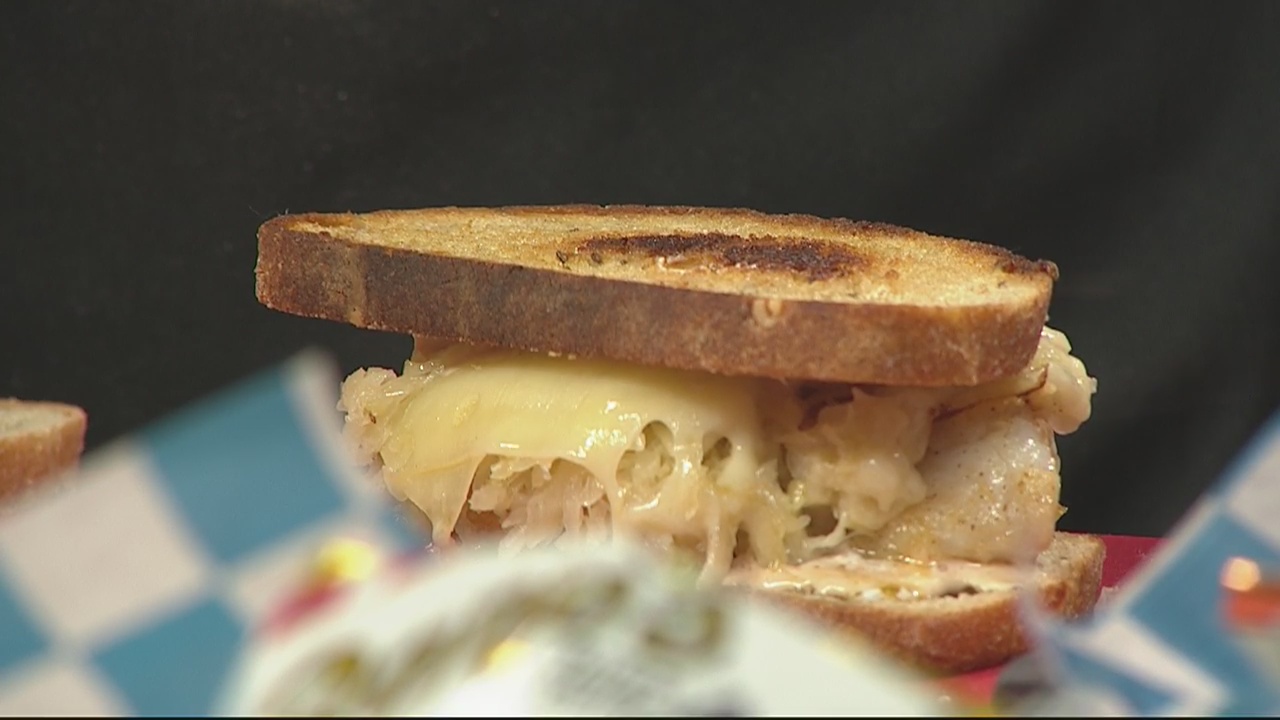 Making grouper reuben with Hazels, Ravines and Downtown