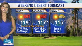 Weekend Desert Forecast for July 31 - August 2