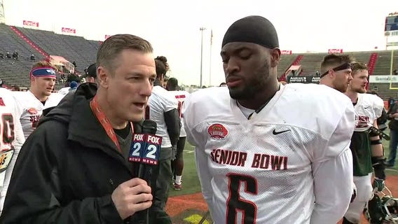 Lions at the Senior Bowl - Josh Uche