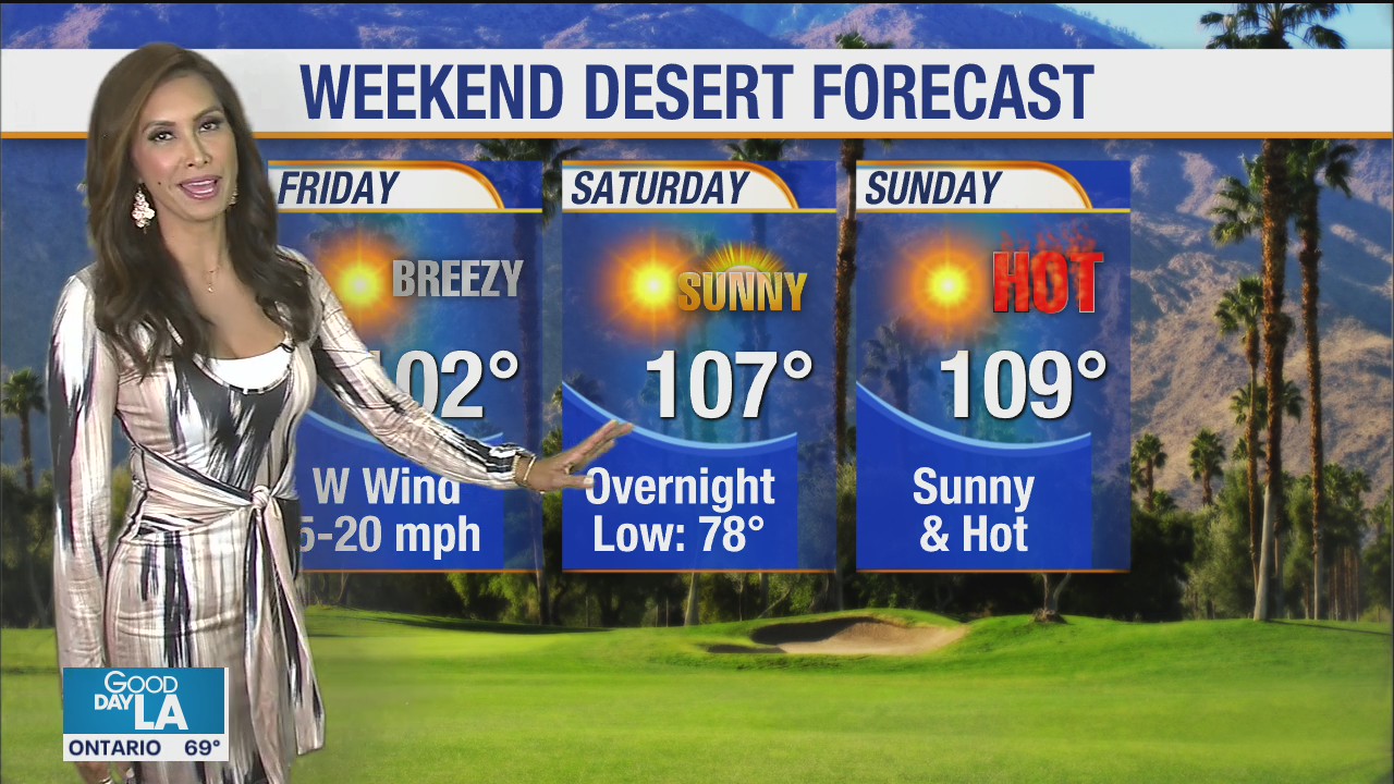Weekend desert forecast for August 7-9