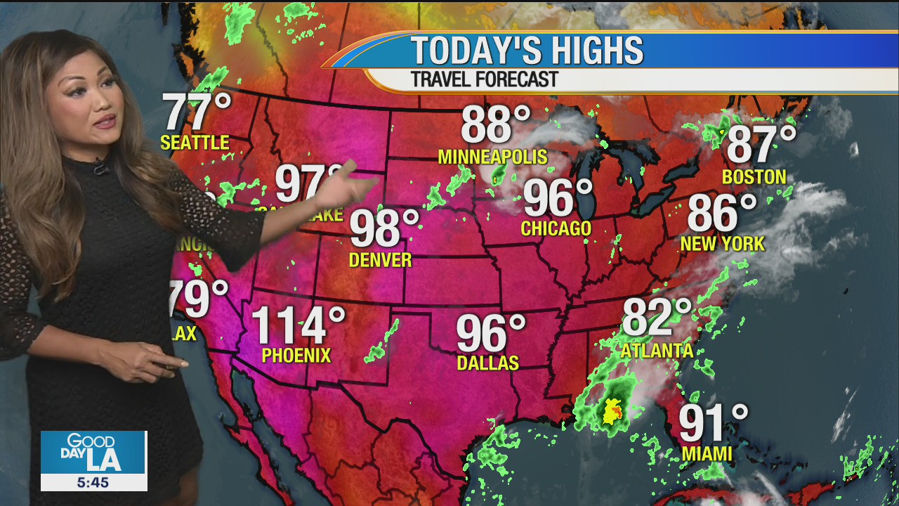 Weather Forecast for Monday, August 24