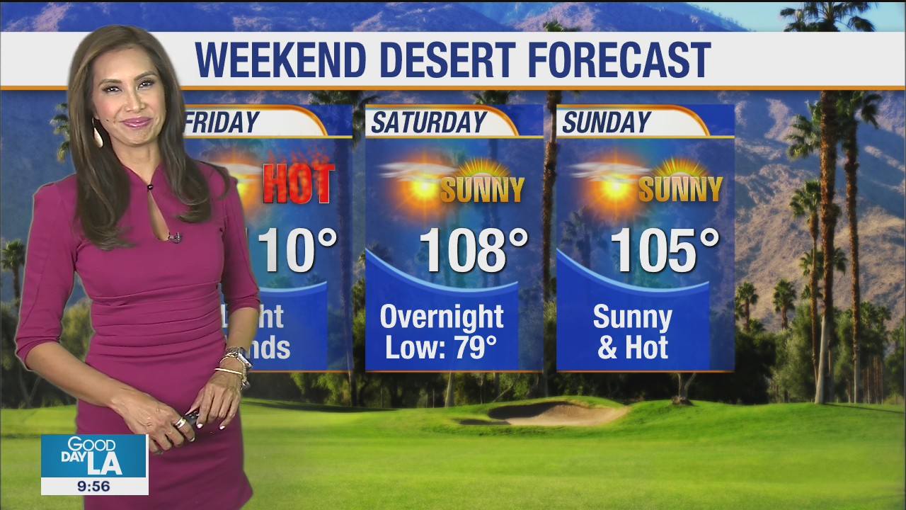 Weekend desert forecast for August 28-30