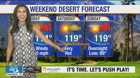 Weekend desert forecast for September 4-6