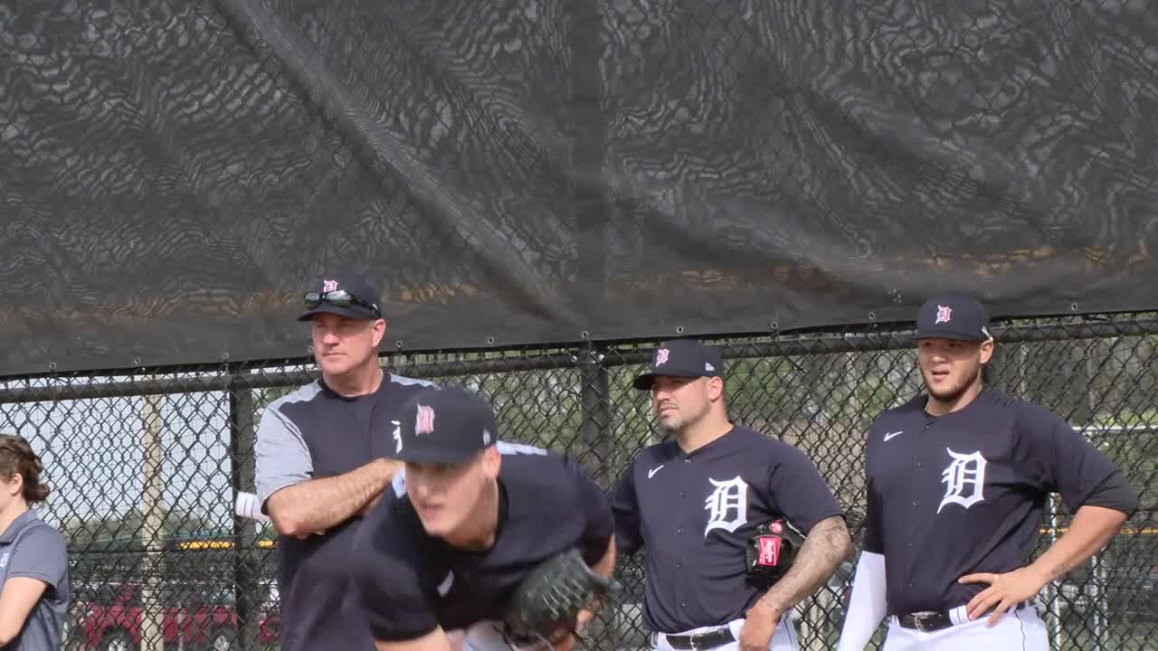 Tigers Spring Training - Pitchers on Day 1
