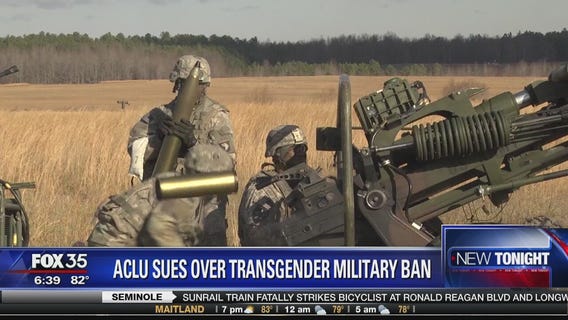 ACLU sues President Trump over transgender military ban