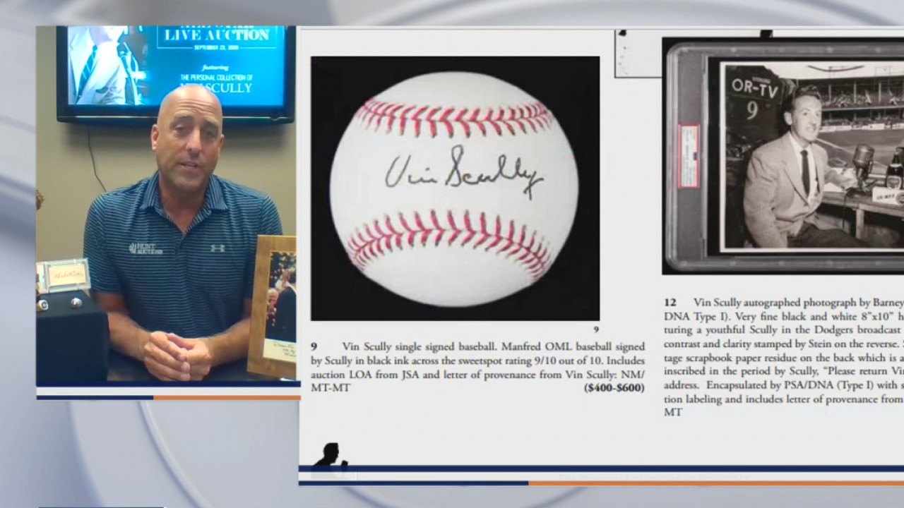 Vin Scully puts personal Dodgers collection up for auction