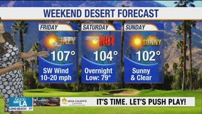 Weekend desert forecast for Sept. 18-20