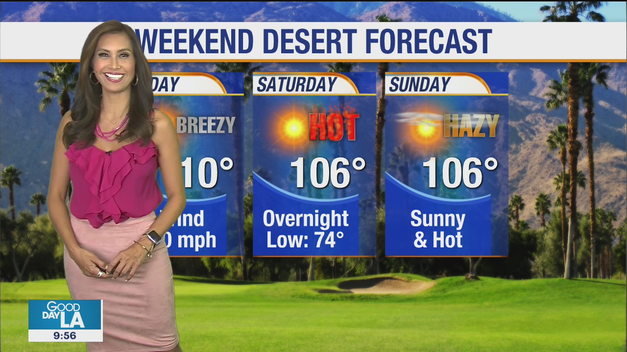 Weekend desert forecast for October 2-4