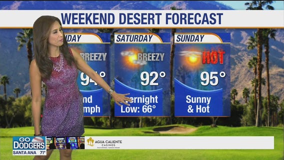 Weekend desert forecast for Oct. 9-11