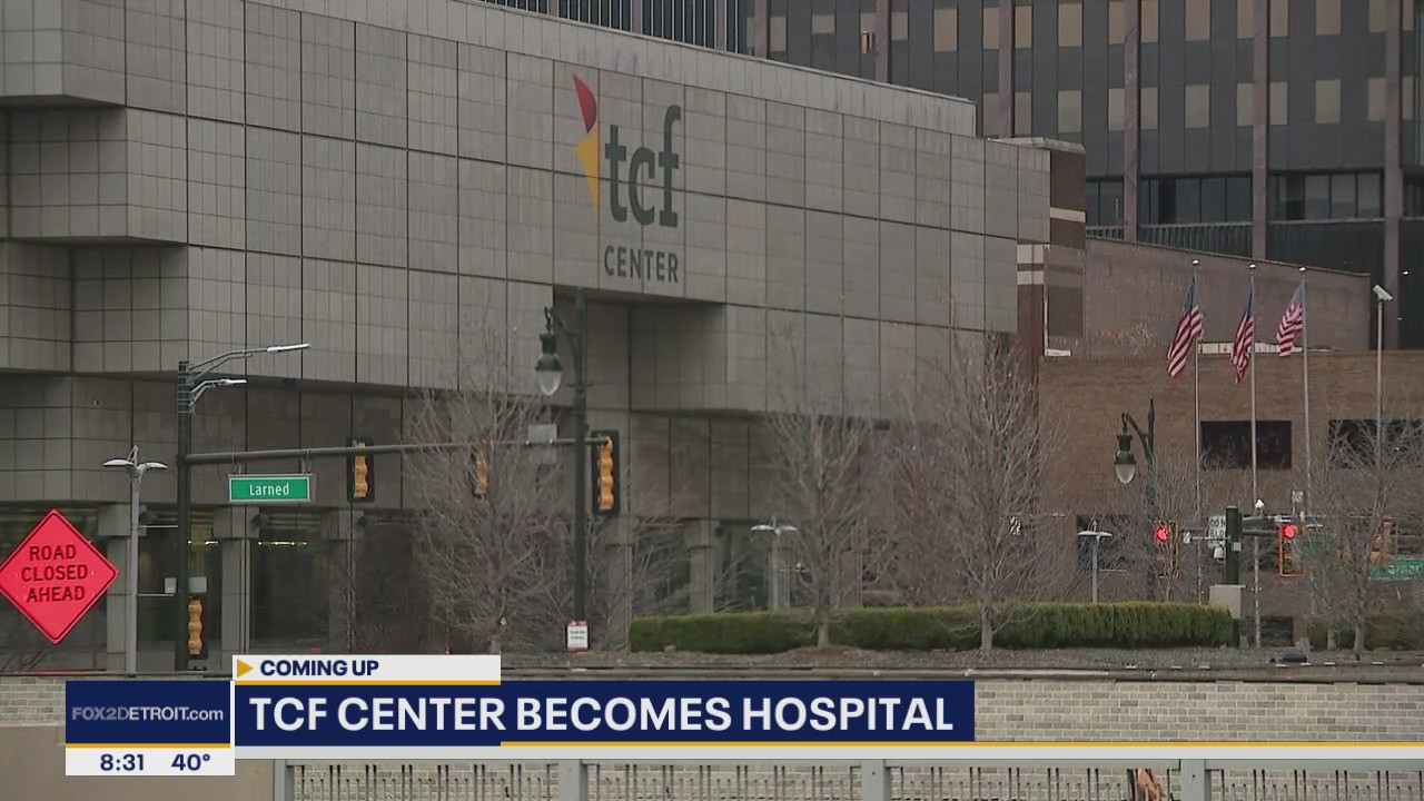 A 1,000-bed makeshift hospital is being setup at the TCF center in Detroit. Here's how: