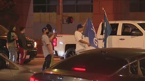 DTLA celebrating Dodgers World Series win