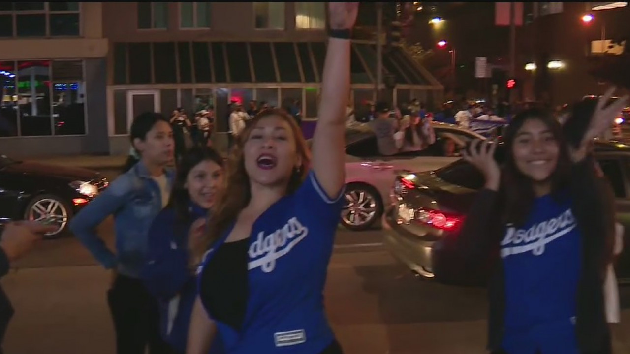 DTLA celebrates Dodgers World Series win