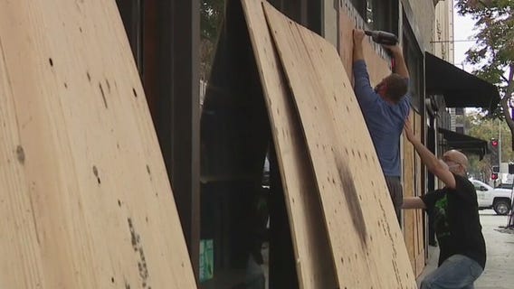 Businesses boarding up ahead of election