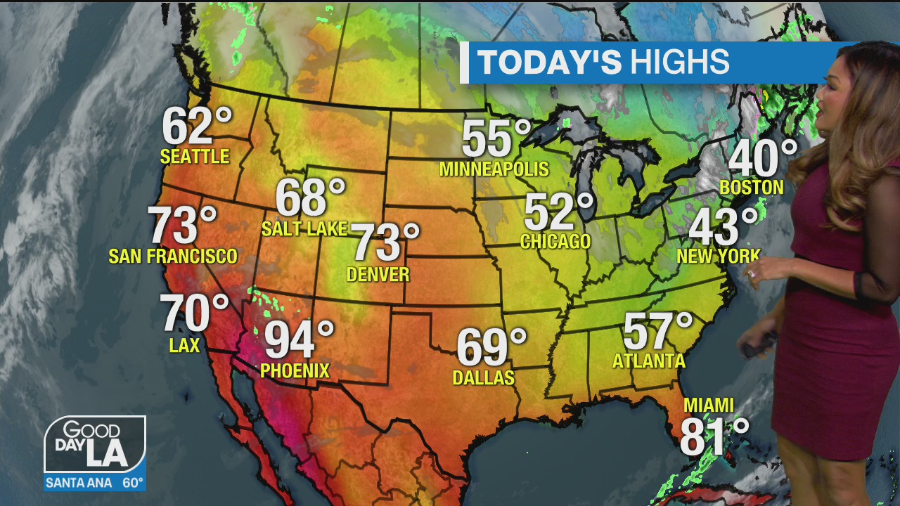 Weather Forecast for Monday, November 2