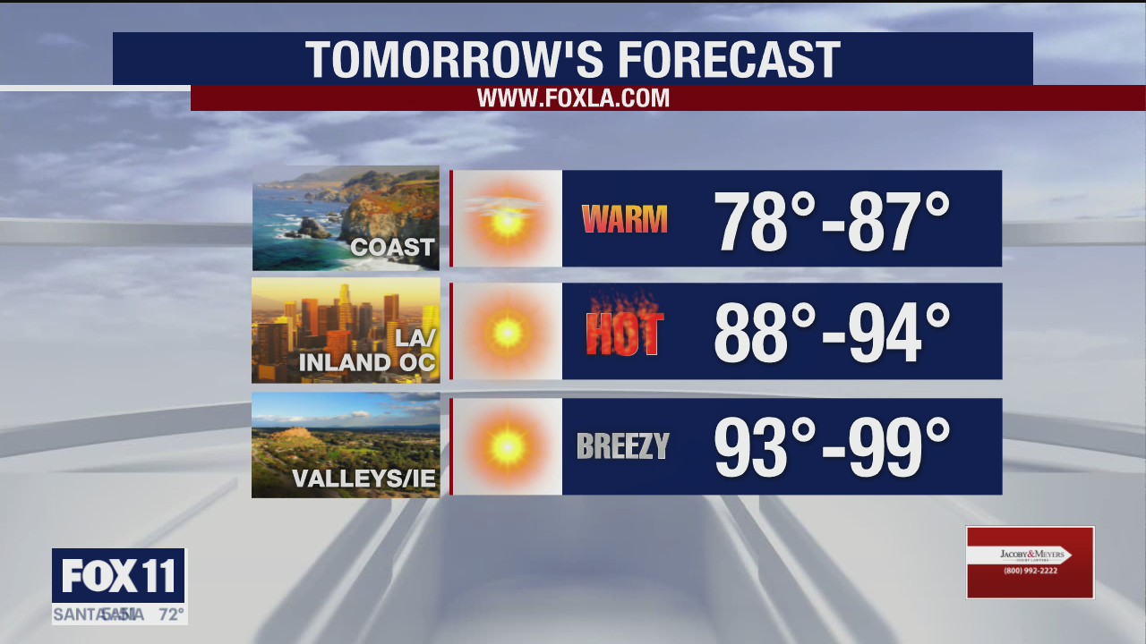 Weather Forecast for Wednesday, November 4