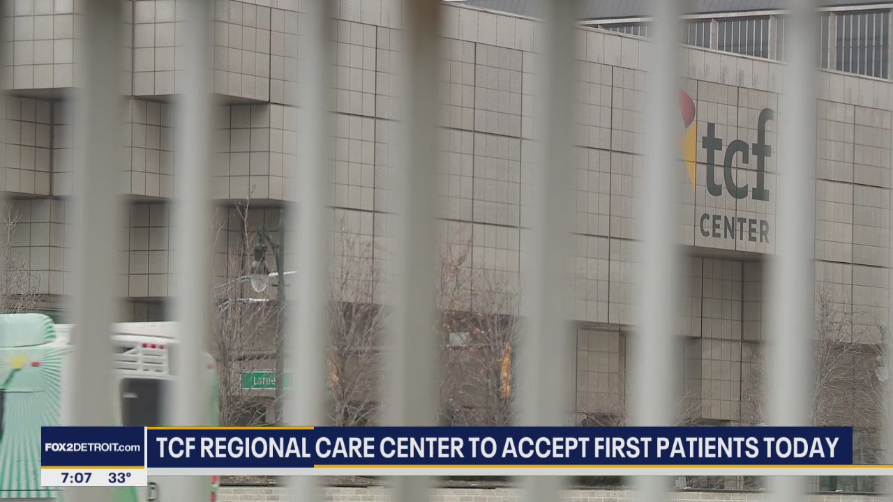 TCF Center opens Friday, accepting 25 patients