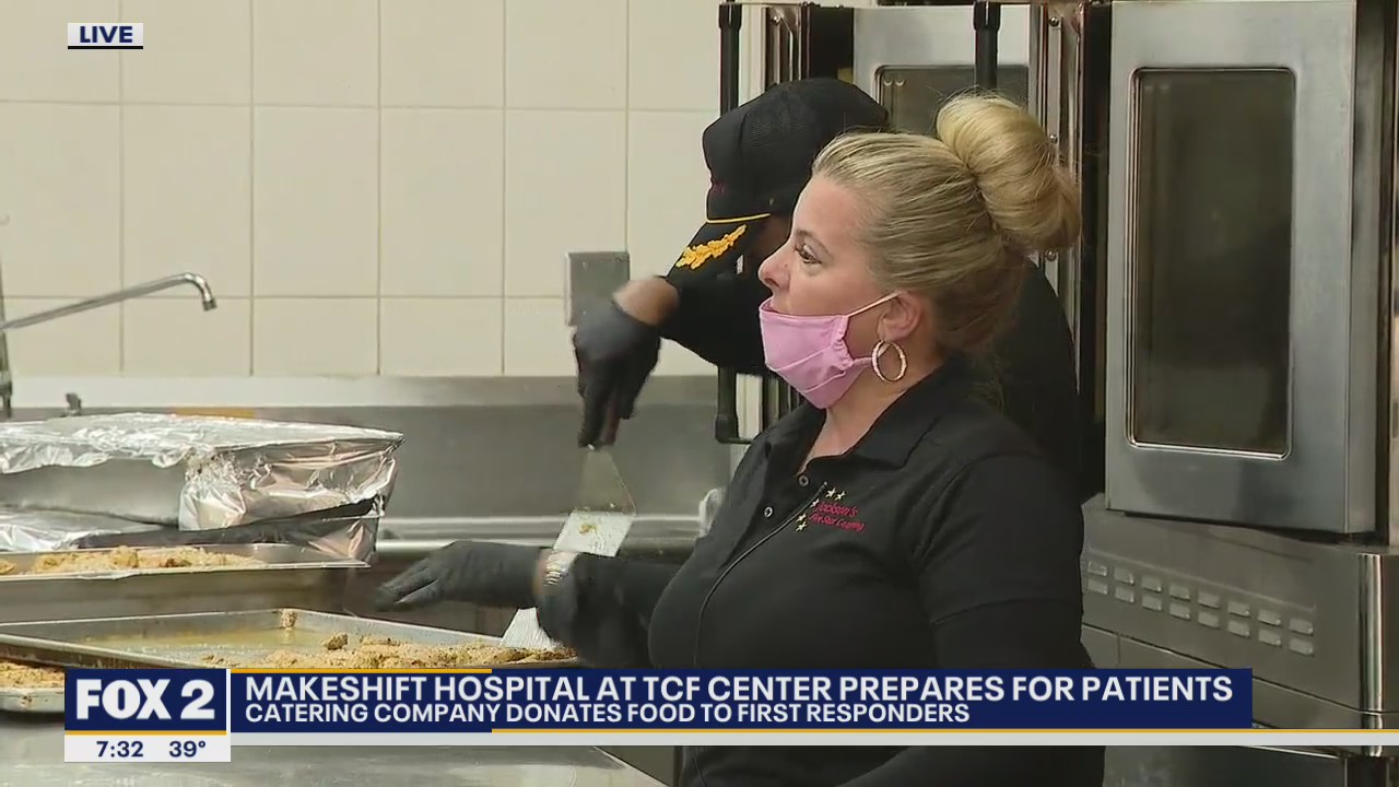 Ferndale catering company prepping food for TCF Center workers