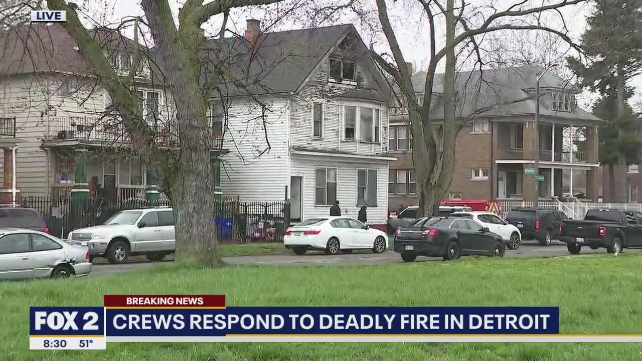 Elderly man dead after house fire on Detroit's west side