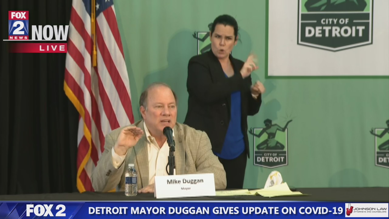Duggan says Detroit curve starts to flatten, urges continued social distancing