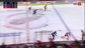 WATCH - Woody Woodriffe visits with Red Wings forward Justin Abdelkader