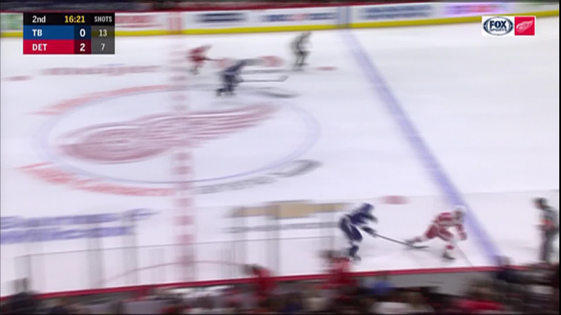 WATCH - Woody Woodriffe visits with Red Wings forward Justin Abdelkader