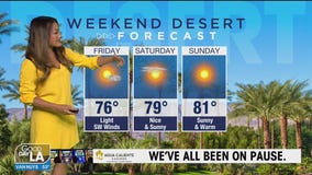 Weekend desert forecast for November 13-15