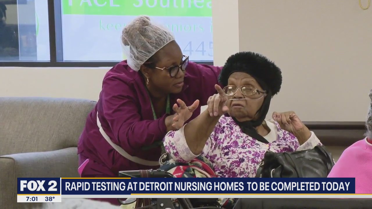 Rapid testing in Detroit nursing homes to finish Thursday