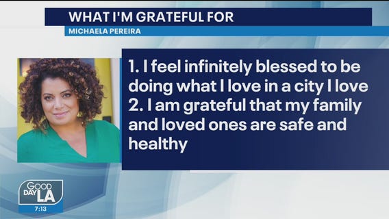 Michaela shares what she's thankful for