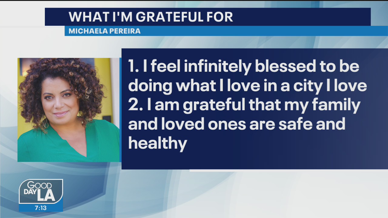 Michaela shares what she's thankful for