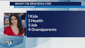 Araksya shares what she's thankful for