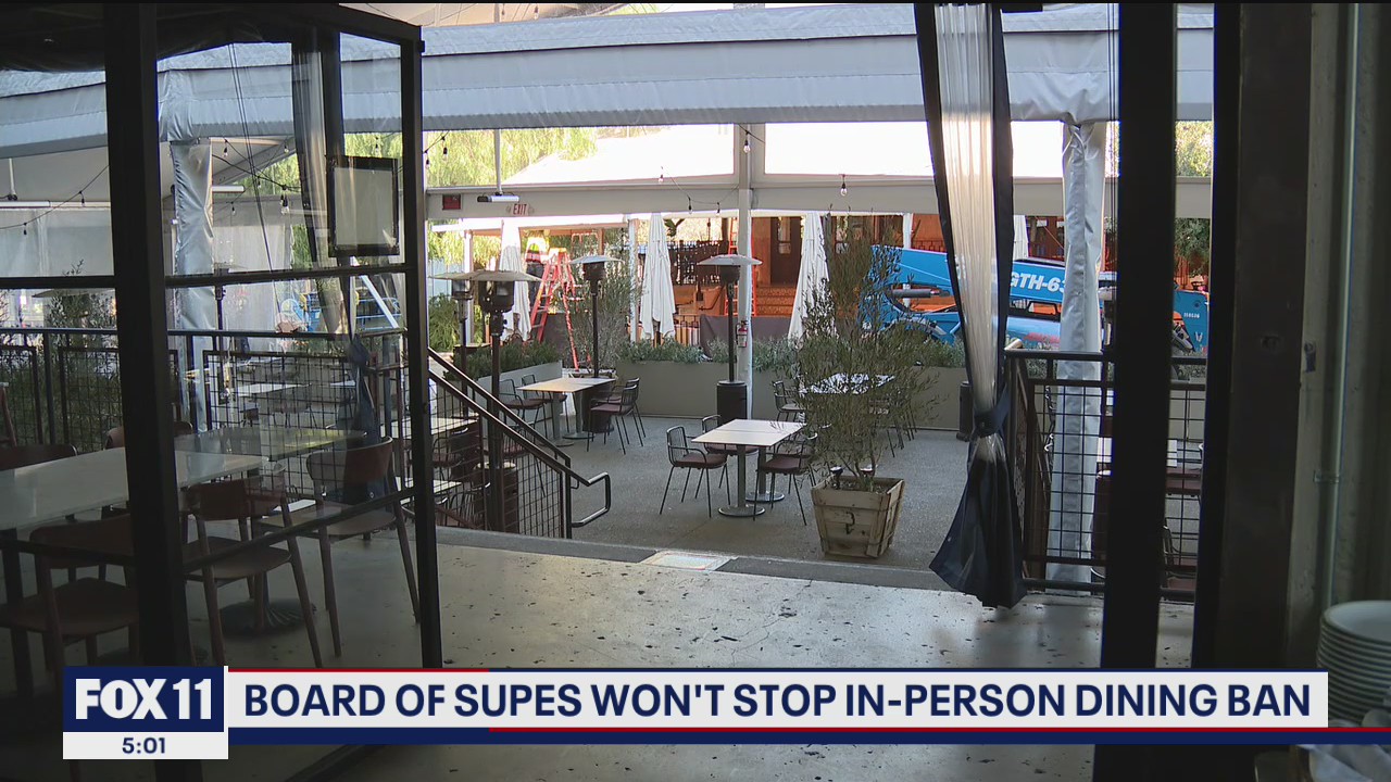 LA County leaders to uphold in-person dining ban