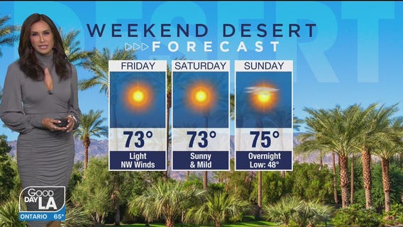 Weekend desert forecast for December 4 - 6