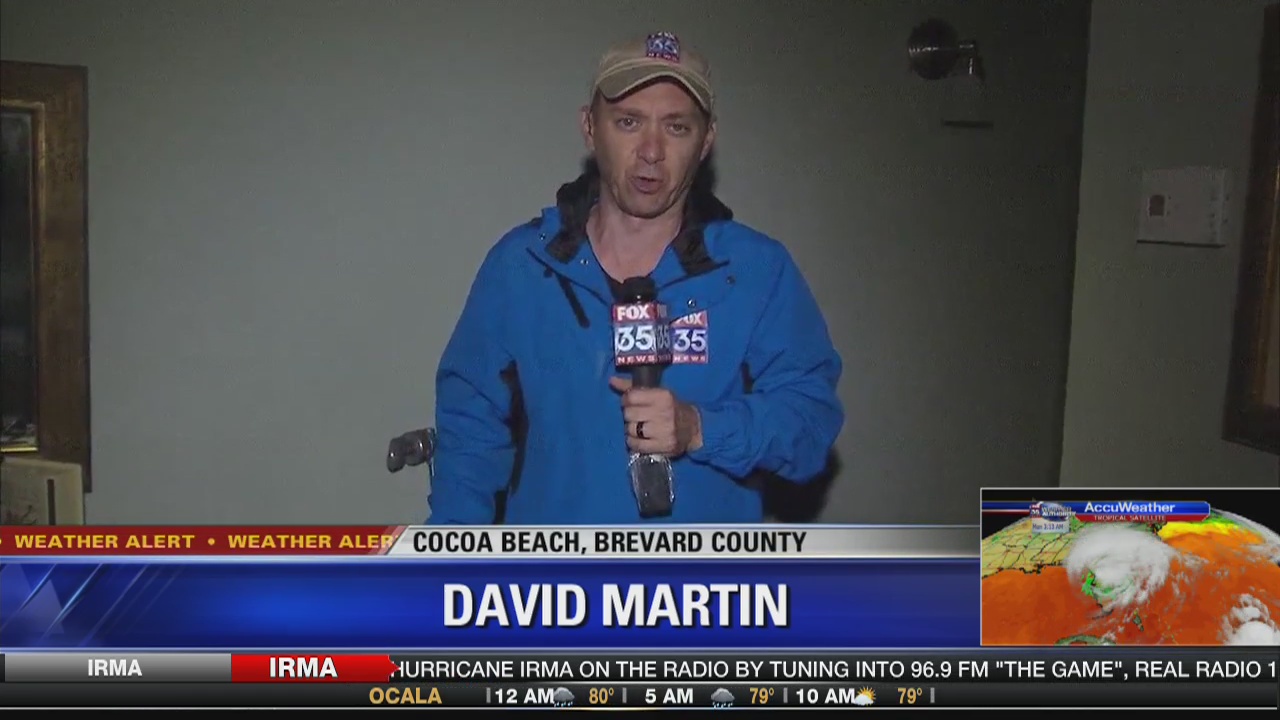 HURRICANE IRMA: Reports from Cocoa Beach (3:13AM)