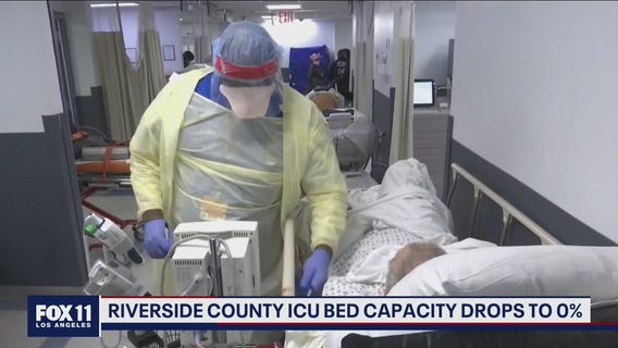 Riverside County ICU bed capacity drops to zero percent