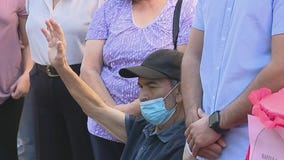 Neighbors surprise Van Nuys dad battling cancer with party and gifts