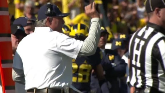 WATCH - Michigan defensive coordinator Don Brown talks getting his defense corrected