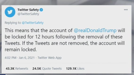 Twitter, Facebook muzzle President Trump amid deadly D.C. riots