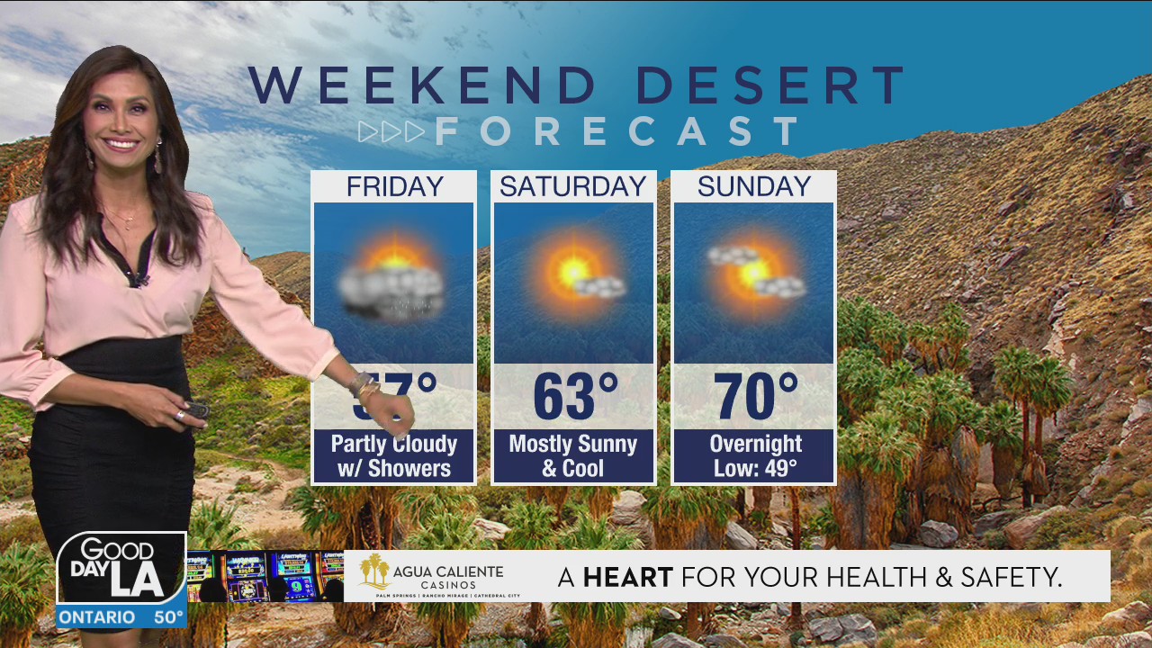 Weekend desert forecast for Jan. 29-30