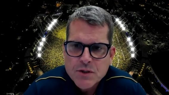WATCH - Michigan head coach Jim Harbaugh hopes there will be college football this fall