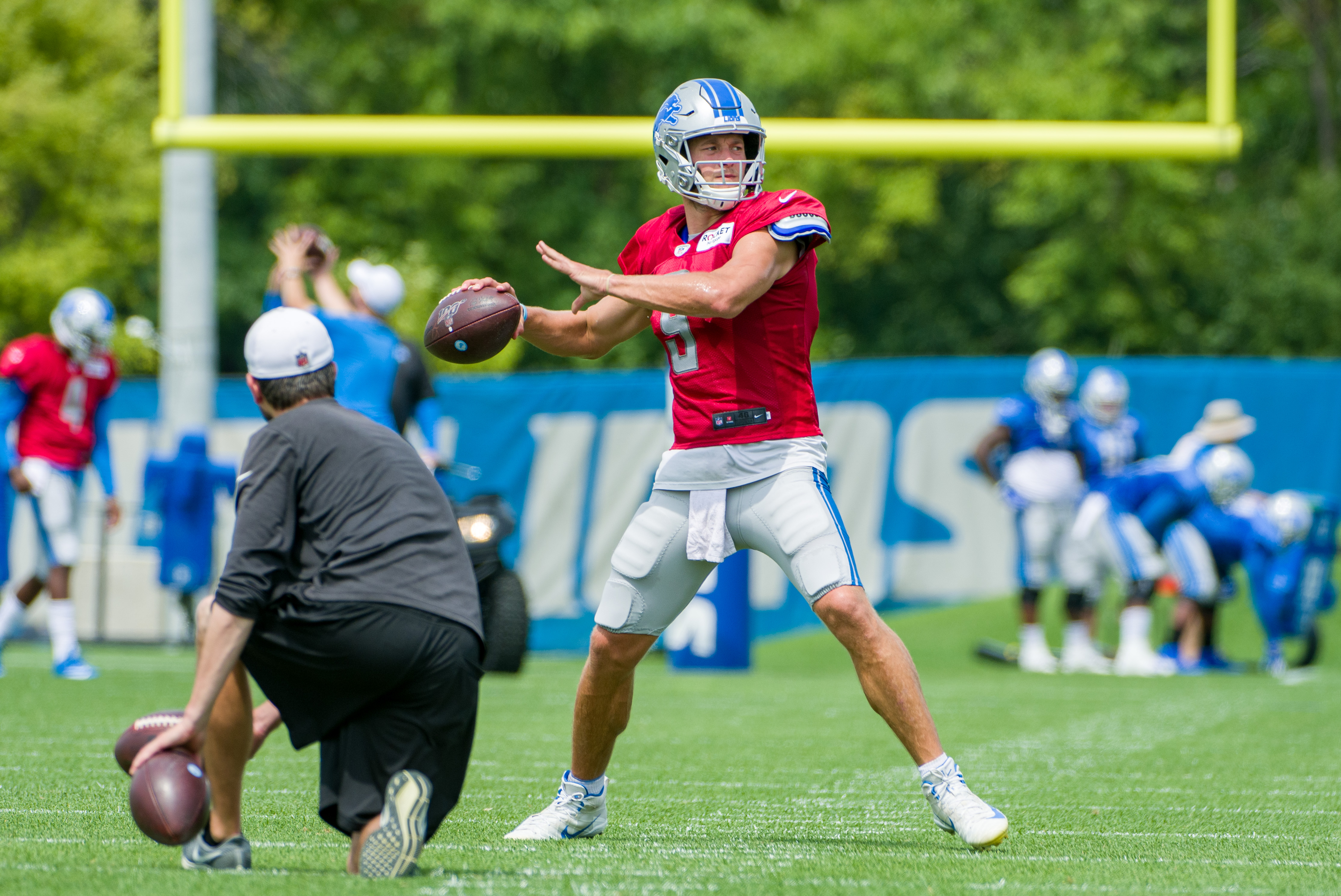 WATCH - Woody Woodriffe with a report on the Lions first practice of week one of the NFL