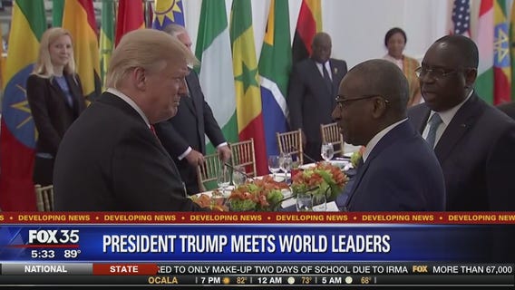 President Trump meets world leaders at U.N.