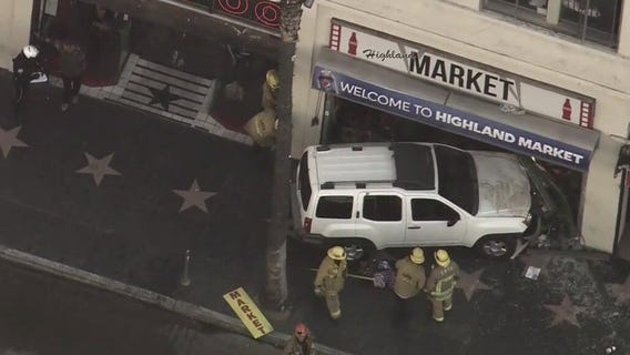 FOX 11's Hal Eisner, Joab Perez hurt after suspected DUI driver slams into building in Hollywood