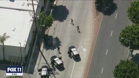 Stolen vehicle pursuit ends in Gardena