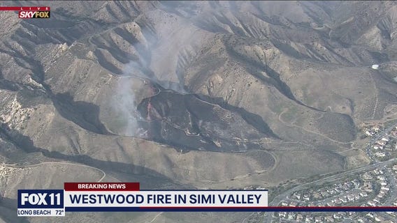Firefighters battling blaze in Simi Valley.